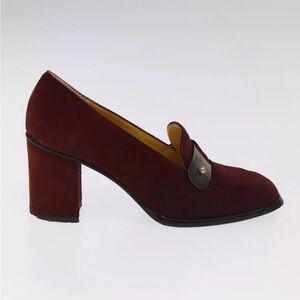 Vintage Fendi Burgundy pumps